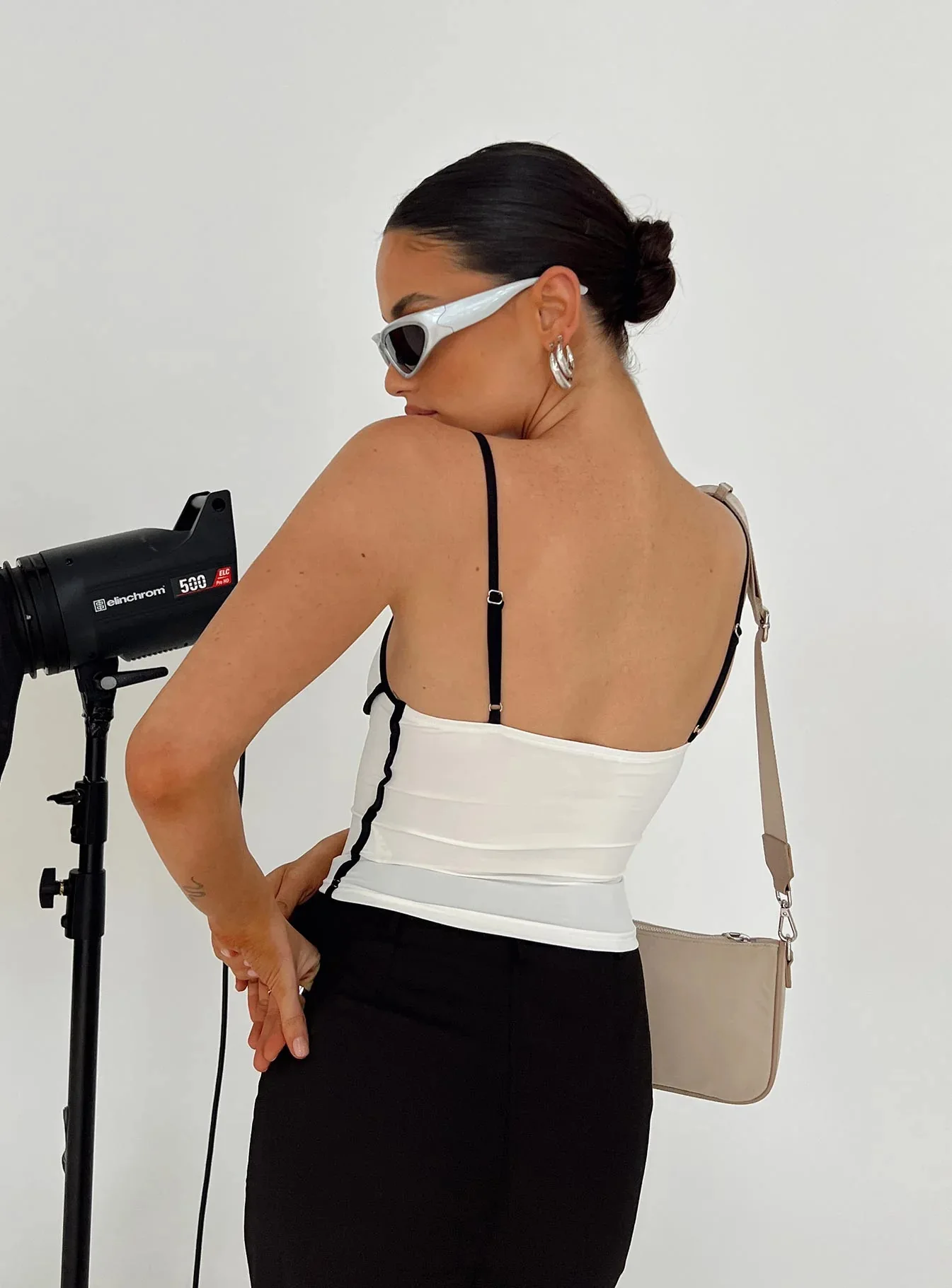 JHJN Montage ยุโรปและอเมริการ้อน Sweetheart ปลูกฝังคุณธรรมแสดงตัวอักษรเอว Camisole เสื้อกั๊ก Beach Seaside Tank Tops