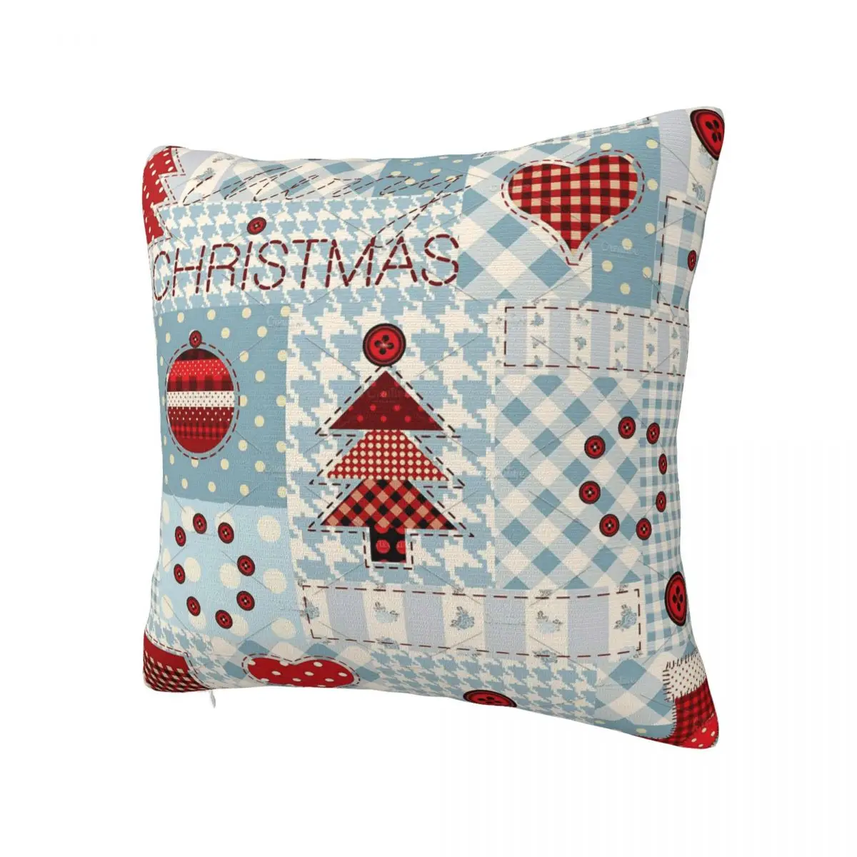 Merry Christmas Pillowcase Double-sided Printing Polyester Cushion Cover Decorations Pillow Case Cover Living Room Square 18''