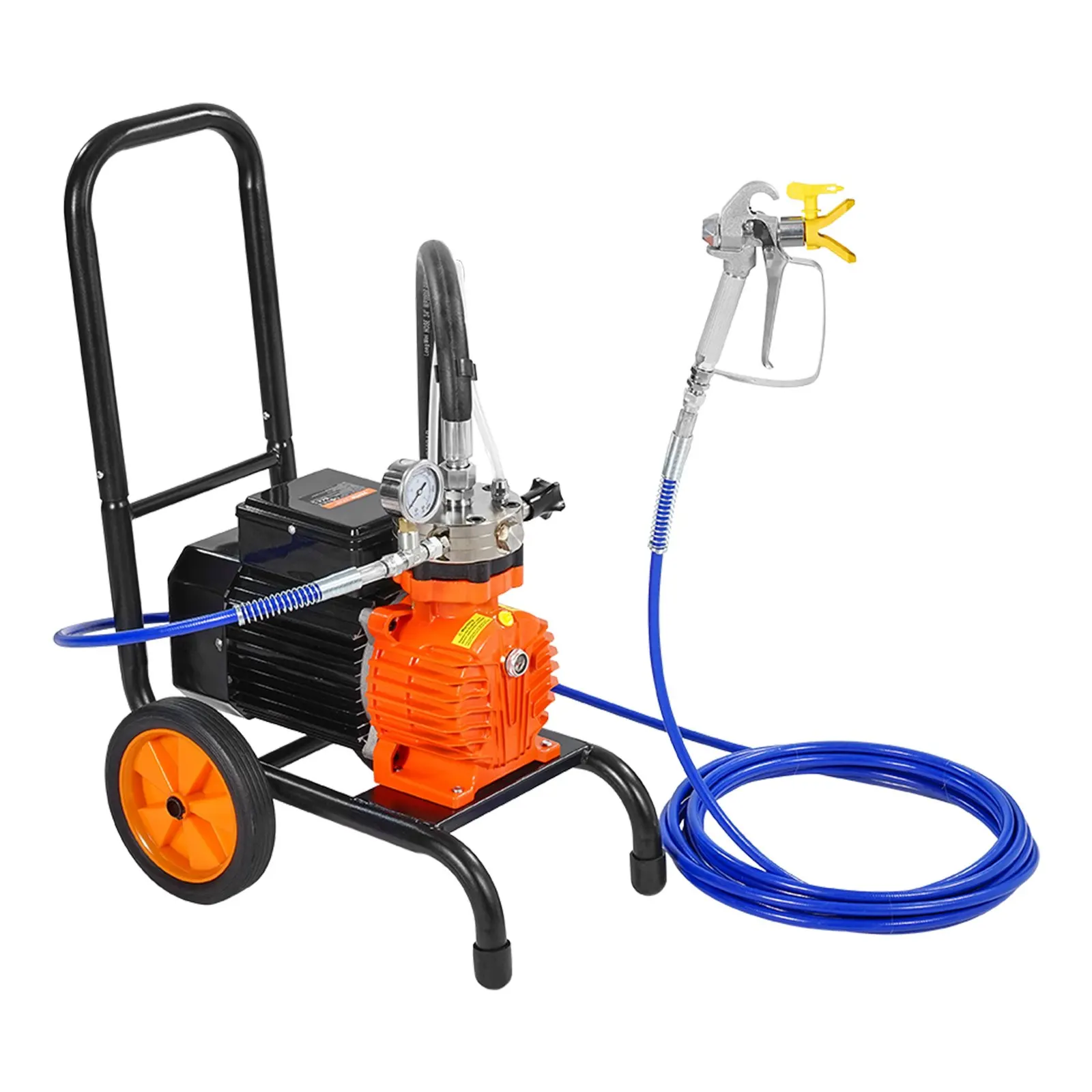 VEVOR Diaphragm Airless Paint Sprayer Efficiency Cart Airless Paint Sprayer 1800psi High Pressure Paint Airless Sprayer for Home