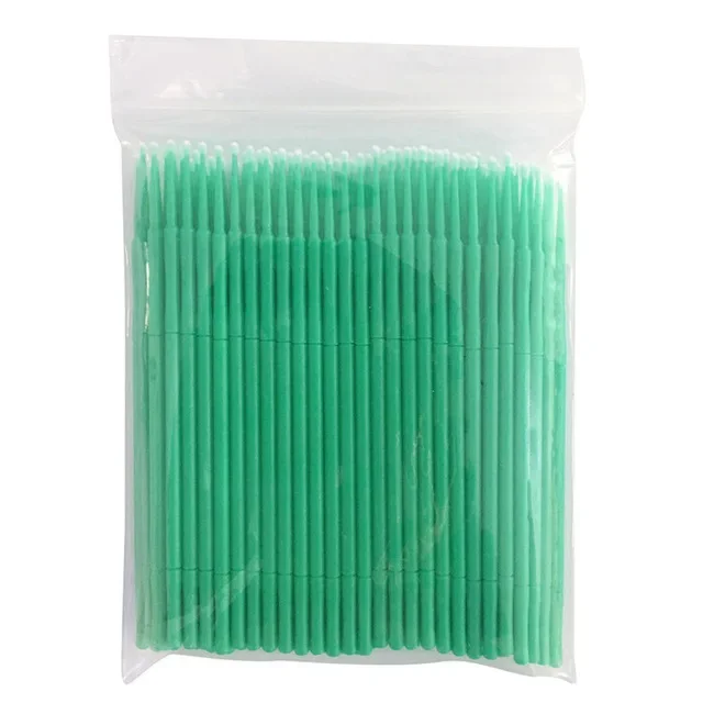 400 Uds. Aplicadores de microcepillos desechables dentales Micro cepillo herramientas de extensión de odontología 1,2/1,5/2,0/2,5mm estera dental