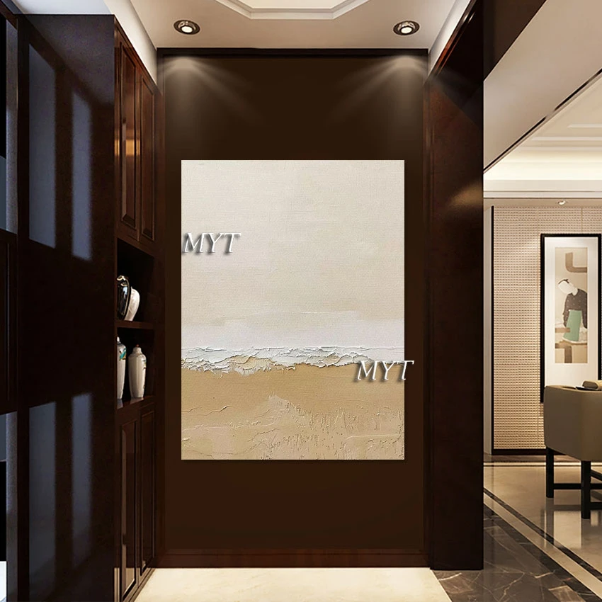 

Thick Acrylic Concise Style Hand Painted Abstract Oil Painting Modern Canvas Art Wall Pictures For Living Room Decoration Home