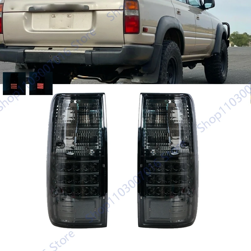 

Задний фонарь для Toyota Land Cruiser FJ80 1991-1997 годов, автомобильный задний фонарь, сигнальная лампа, стоп-сигнал, предупреждающие аксессуары для задних фонарей