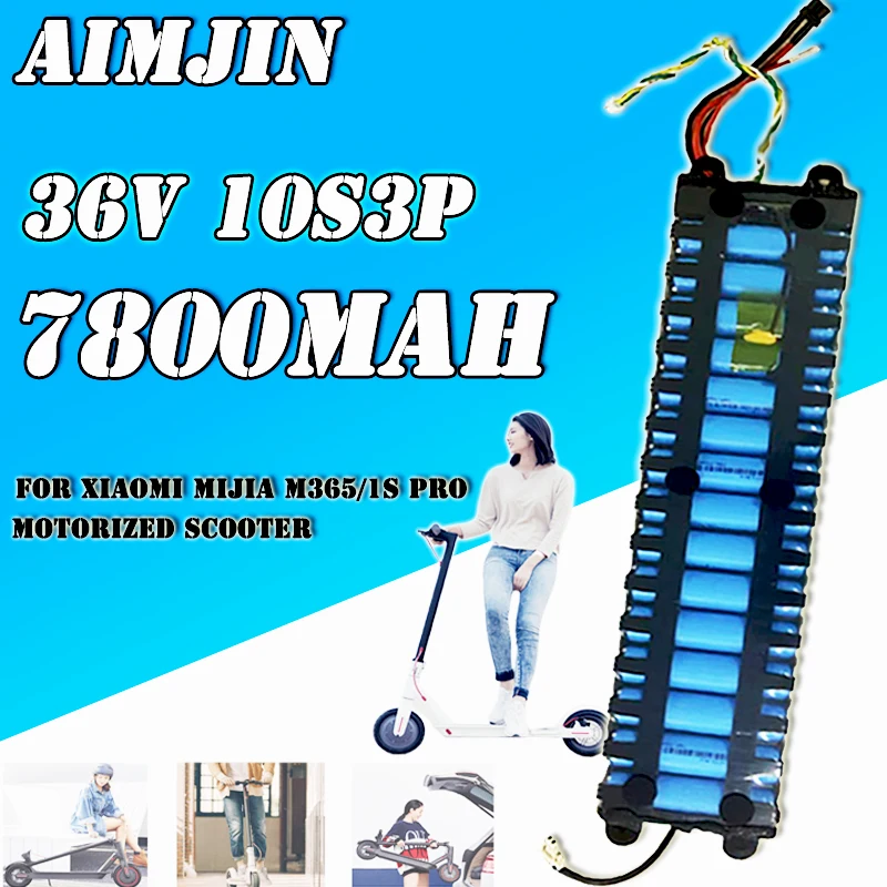 

NEW 10S3P 36V 7800mAh 18650 Litium Ion Battery Pack NE1003-H Cell Communication Interface for Xiaomi M365 Electric Scooter