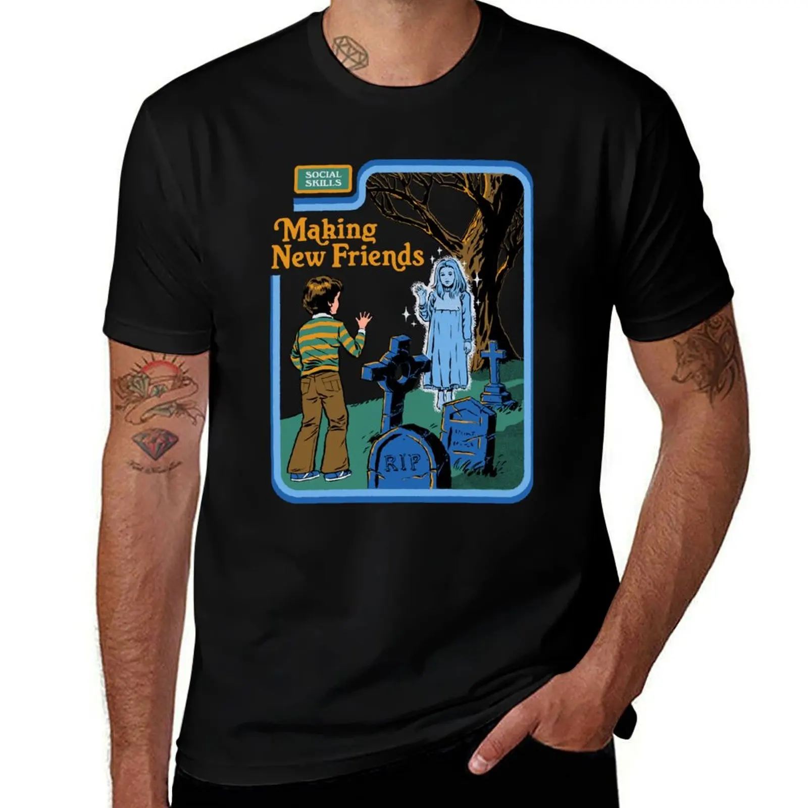 Making New Friends T-Shirt Plus Size Basic Cotton T-Shirt