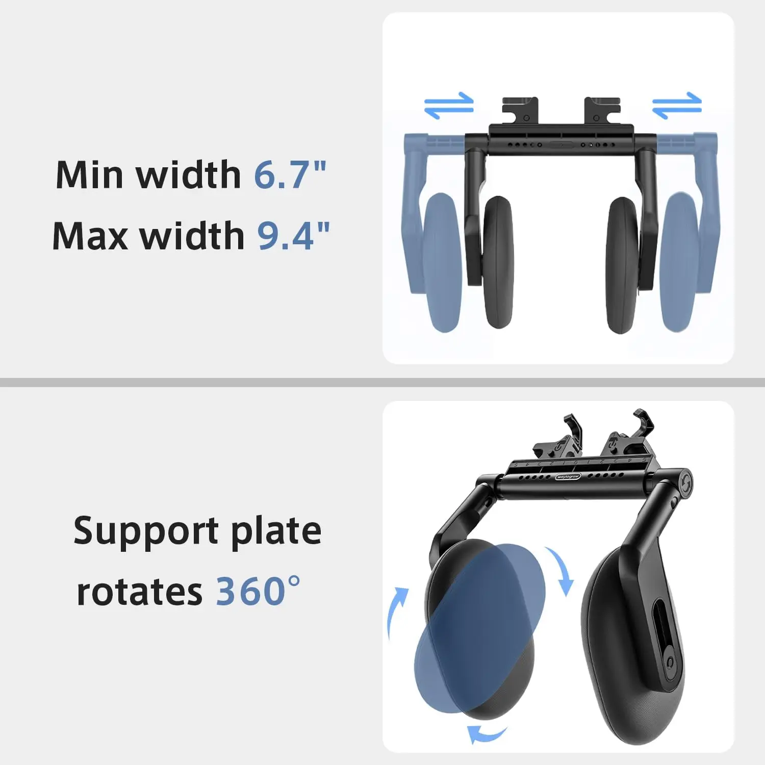 6-Way Adjustable Thickened Memory Foam Car Headrest Neck Pillow, Travel Car Sleeping,Suitable for Kids and Adults - view 4