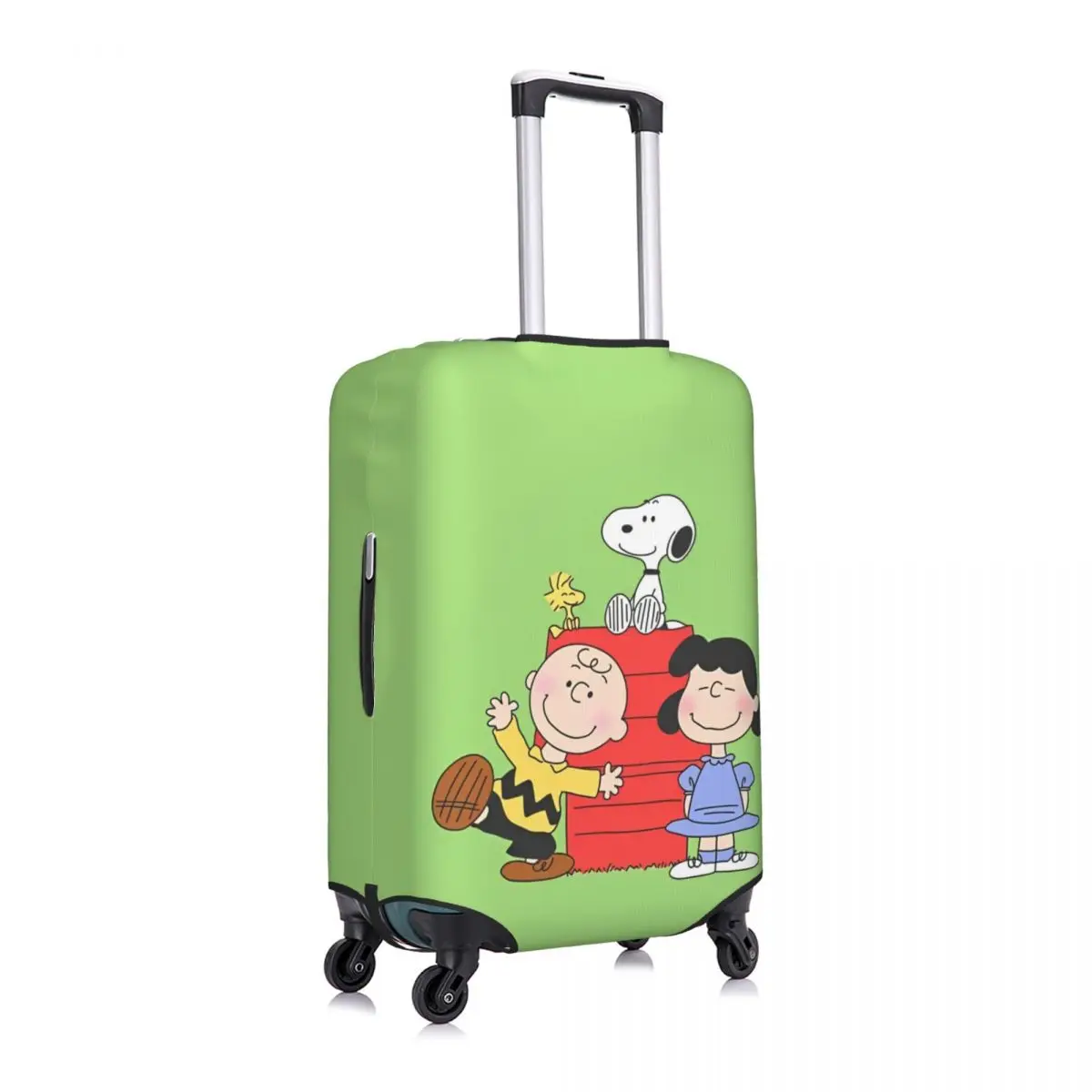 Hot Japan Cartoon Peanuts Snoopy Charlie Woodstock Suitcase Cover Vacation Anime Strectch Luggage Accesories Travel Protection