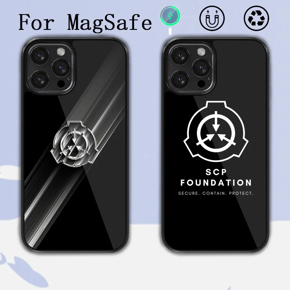 SCP Foundation  Phone Case For iPhone 14 13 12 11 15 Pro Max Plus Magsafe Magnetic Cover