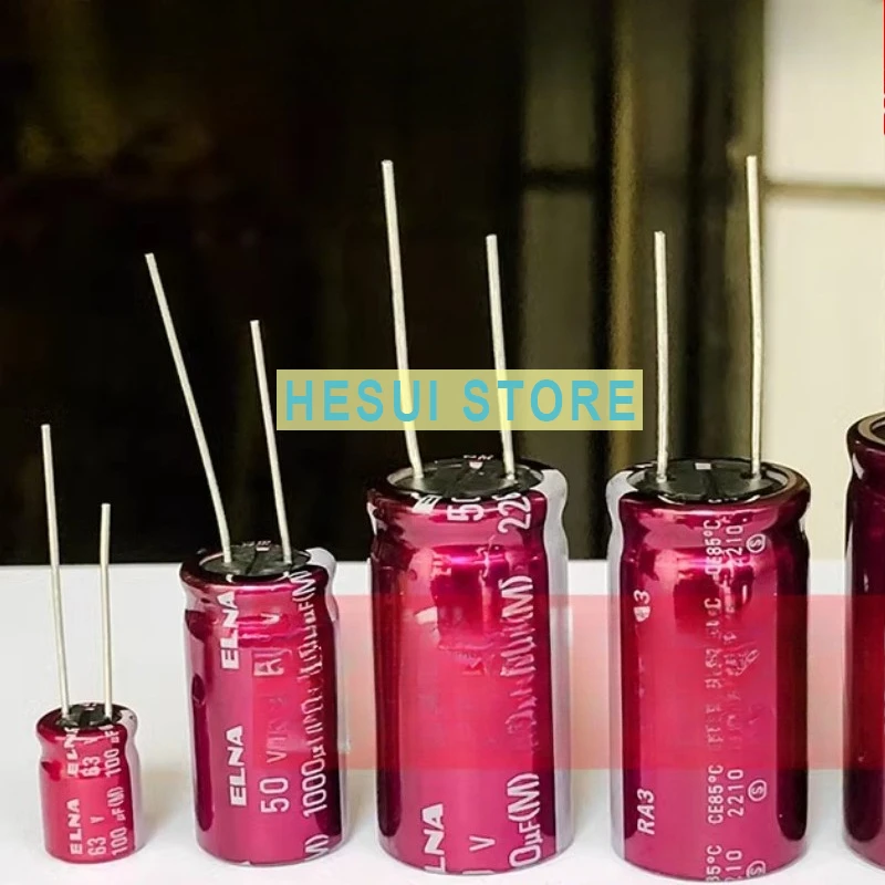 

47UF 25VELNA Audio Capacitor 25V47UF 5 * 11 RA3 Purple Red Robe