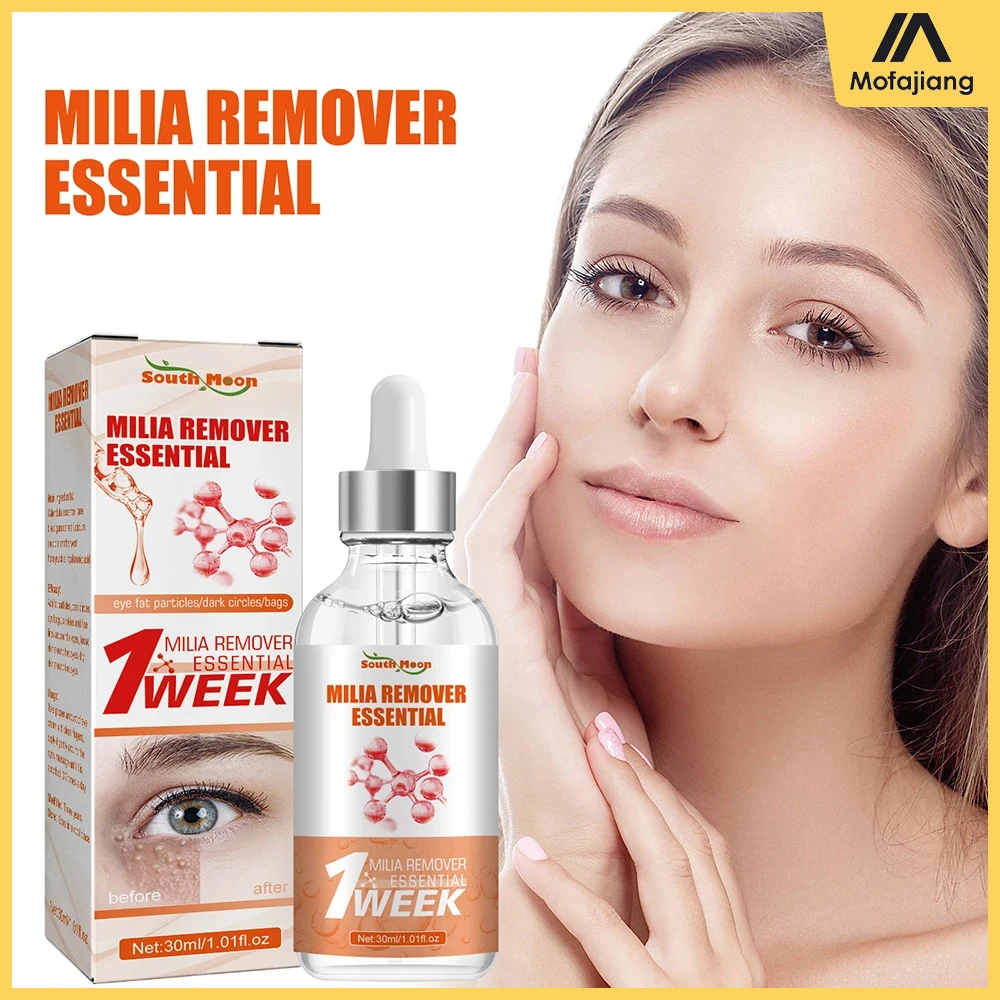 30ml Milia Remover Essence Anti-fat Granule Essence Remove Particles Around the Eyes Fade Fine Lines Firming Lifting Eye Serum