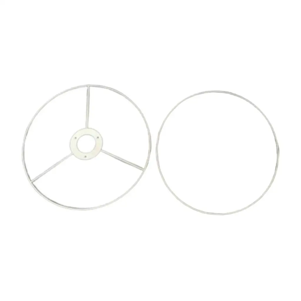 Lamp Shade Ring Frame White Modern Design Holder Wire for Desk Wall DIY Drum Lampshade Projects