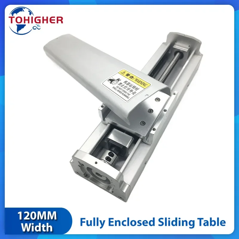 

120mm Wide Heavy Load Fully Enclosed Module CNC Linear Guide Rail Dust Cover Sliding Table 100-1000mm SFU1605/1610 HGH15 HGR15