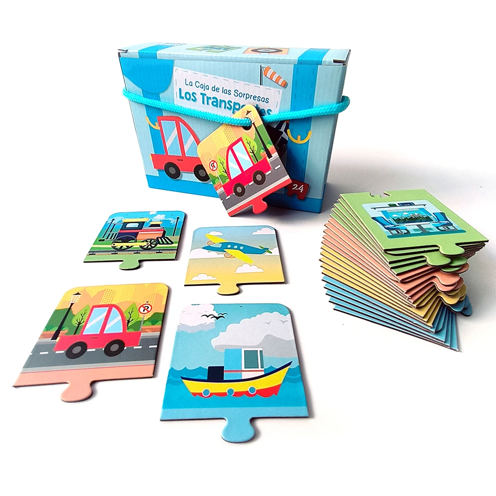 Puzzle portugais Montessori pour enfants, véhicule Leone nition, jouets pour enfants de 0 à 6 ans, cadeau de Noël pour les tout-petits