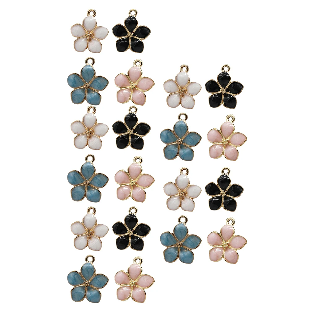 

100 Pcs Flower Camellia Earrings Accessories Floral Jewelry Charms for Making Pendant Accessory Petal