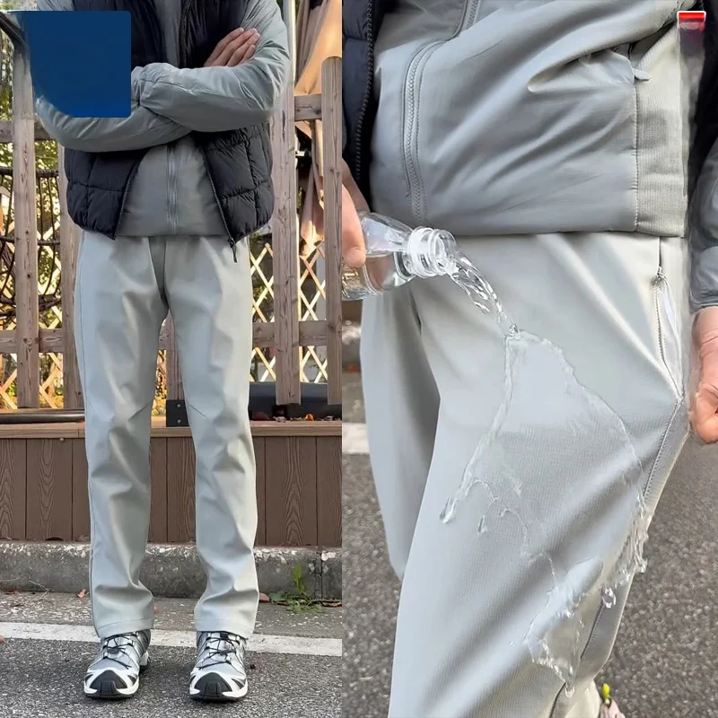 

Утепленные мужские брюки для походов в американском стиле, повседневные, осенне-зимние, ветрозащитные, водонепроницаемые, спортивные, длинные