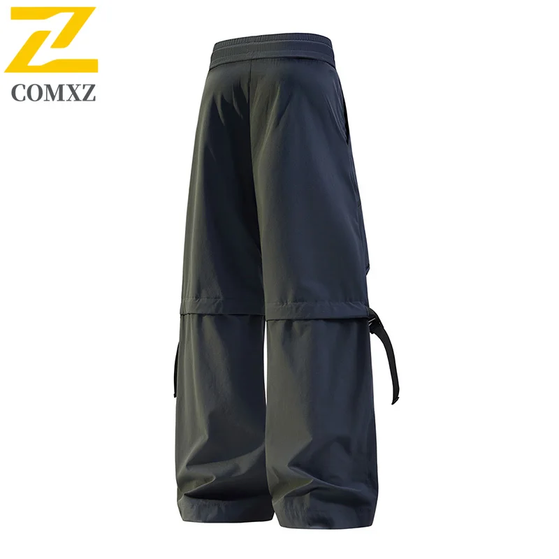 メンズカーゴパンツ 2025 新秋のファッションルーズ速乾軽量ズボンサイクリングキャンプ山探検スウェットパンツ