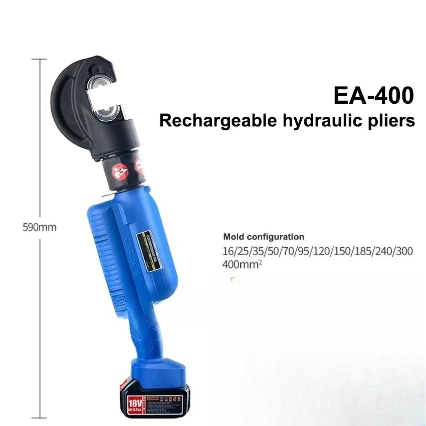 ل EA-300H/300/400 Rechargele كماشة هيدروليكية كهربائية 18 فولت/4.0Ah بطارية ليثيوم النحاس الألومنيوم محطة Cle العقص كماشة