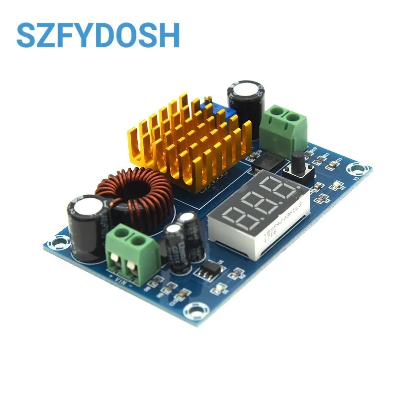 XH-M411 DC 3V-35V To DC 5V-45V Boost Module Digital Voltmeter DC-DC Step Up Module Boost Converter Board 5A Power Adjustable