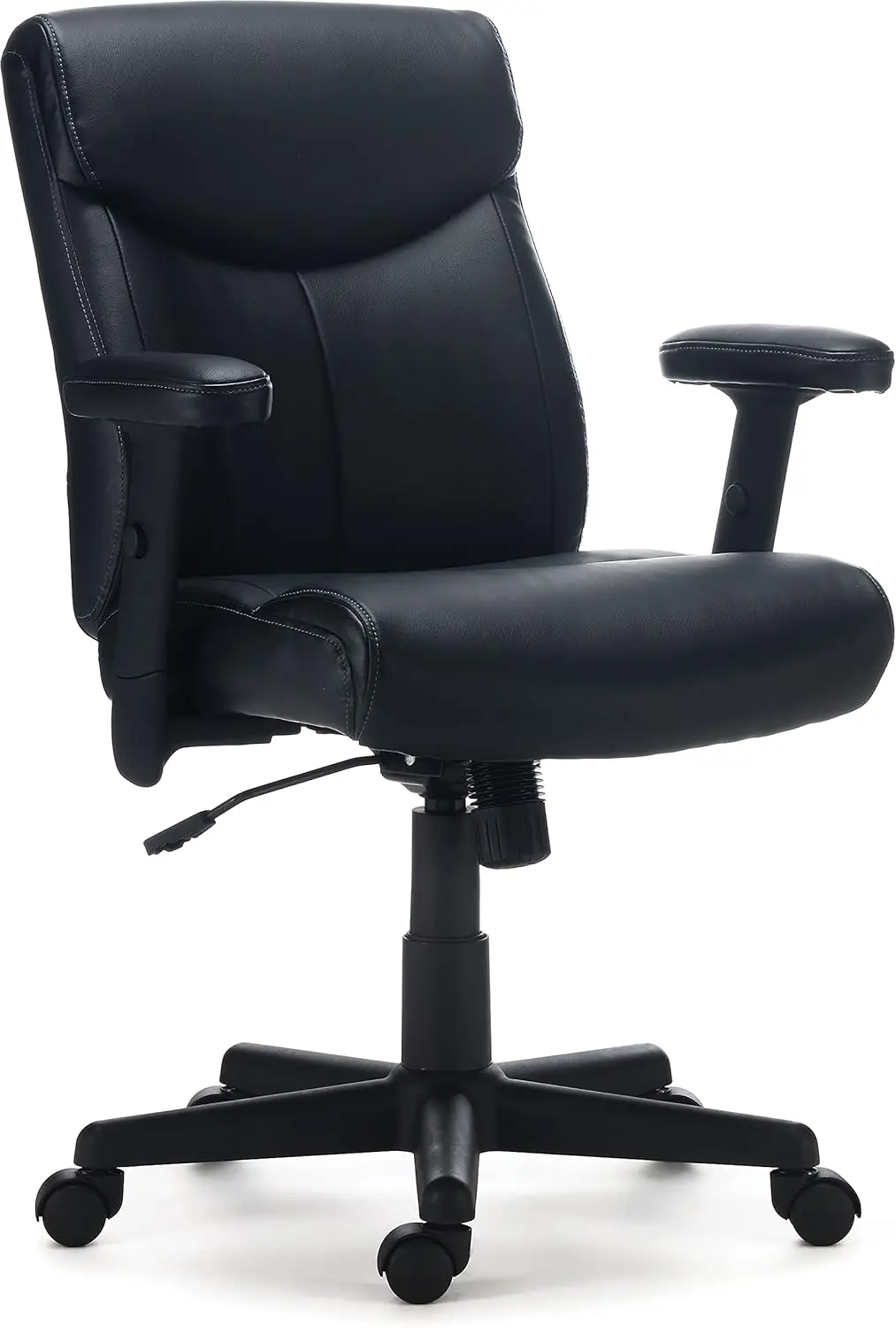 

Managers Chair, Black,Seat height adjustment, adjustable arms, tilt tension and tilt lock