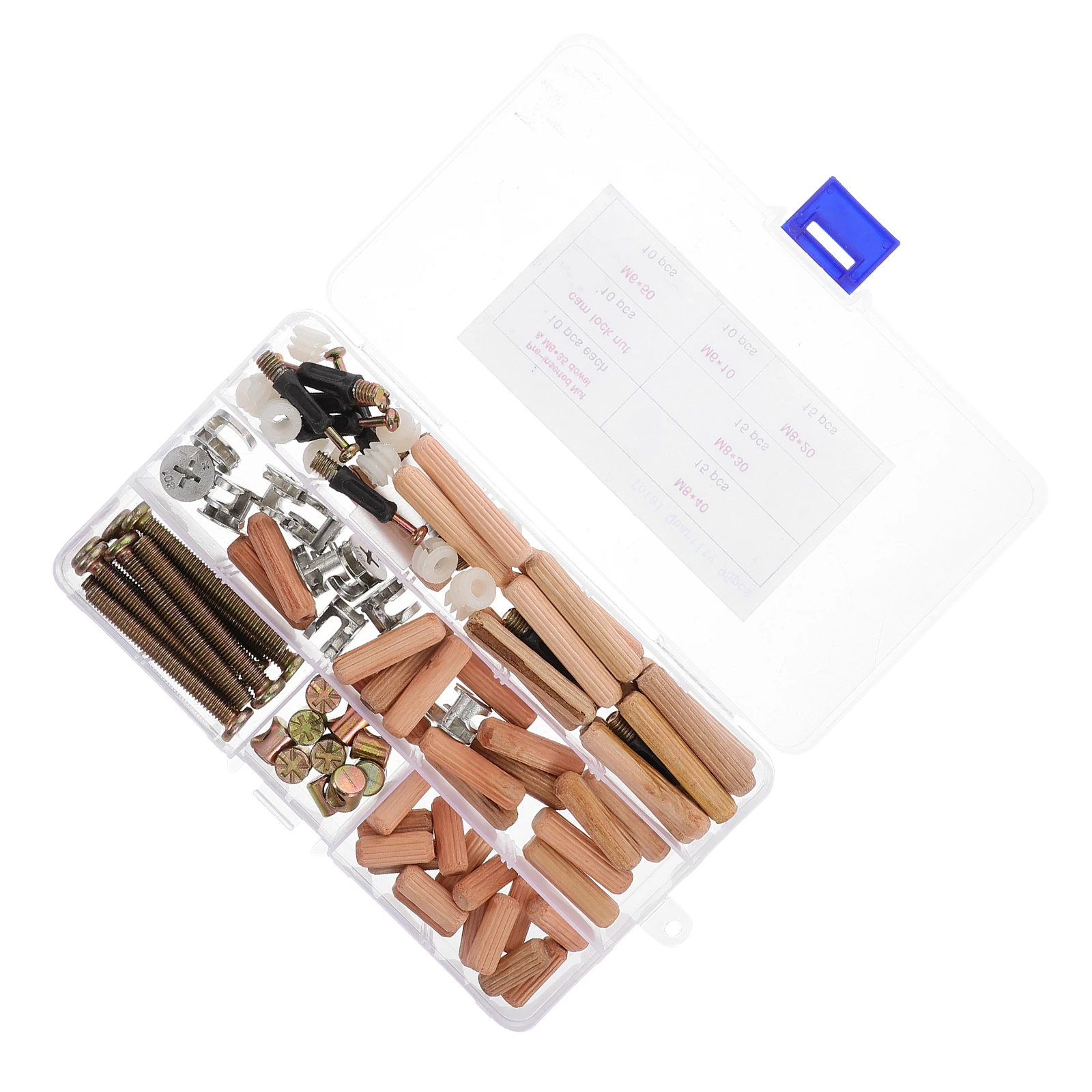 95 Uds. Tornillos y pernos para muebles, tuercas, tornillos, piezas de litera, Kit de repuesto, conjunto de herrajes para cama de cuna, solución de pernos para cama