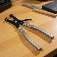 45° Professional Car Water Pipe Hose Clip Pliers - Easy Removal for Ring-Type Flat-Band Clamps