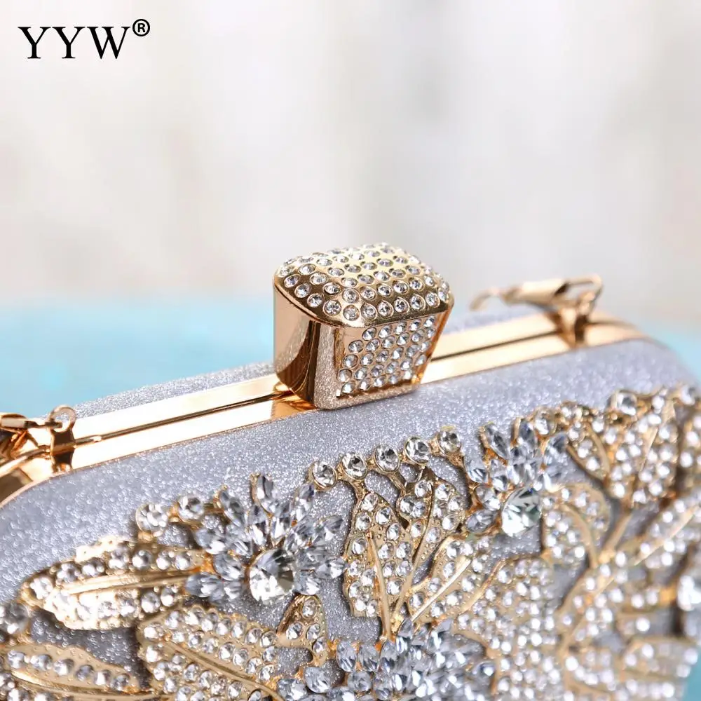 Womens Sparkly Rhinestone Sequin Glitter Bag Evening Clutch Luxury Handbag Elegant Shoulder Bags Purse For Wedding Party Prom