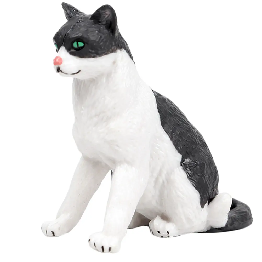 

Cute Plastic Cat Simulation Creative Desktop Ornament Realistic Animal Home Decoration Craft Simulation Cat Model