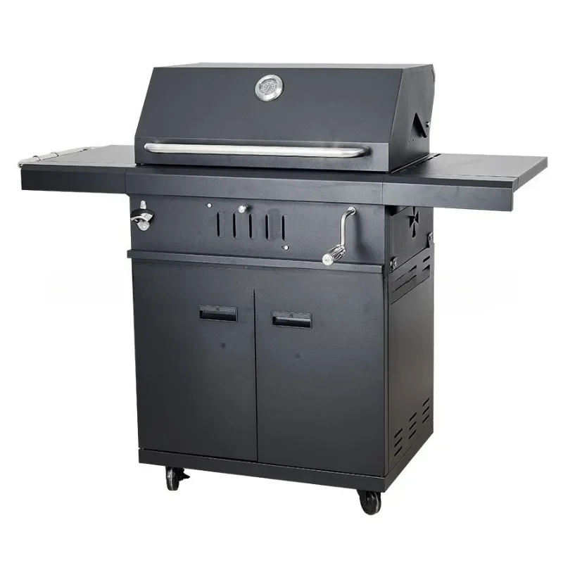 

Outdoor Charcoal Grill Garden Large Thickened Grill Outdoor Movable Multifunctional Charcoal Grill
