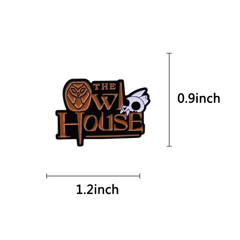 The Owl House Hooty King Manga Enamel Brooch Pin Lapel Metal Pins Brooches Badges Denim Jacket Exquisite Jewelry Accessories