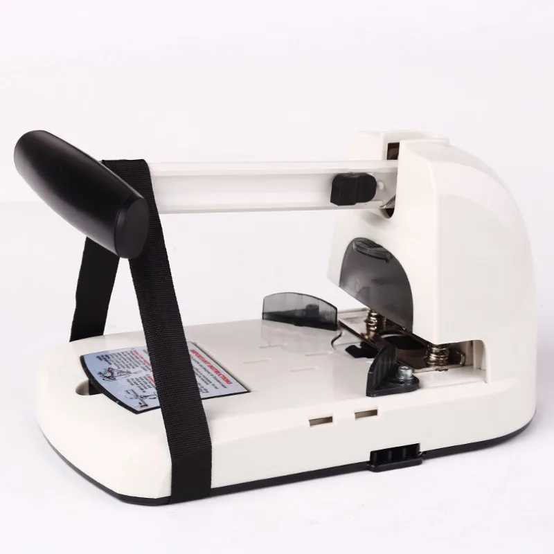 100-Sheet Heavy Duty Corner Rounder - Manual 6-Blade Paper Trimmer with Single Hole Punch for Office Use