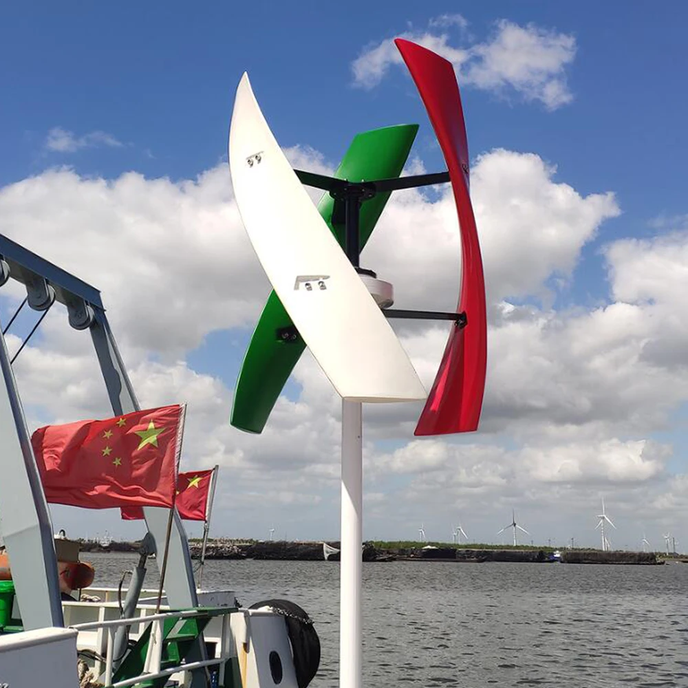 

Newly upgraded 10KW 48v vertical axis maglev wind turbine with ultra quiet anti typhoon and off grid household power generation