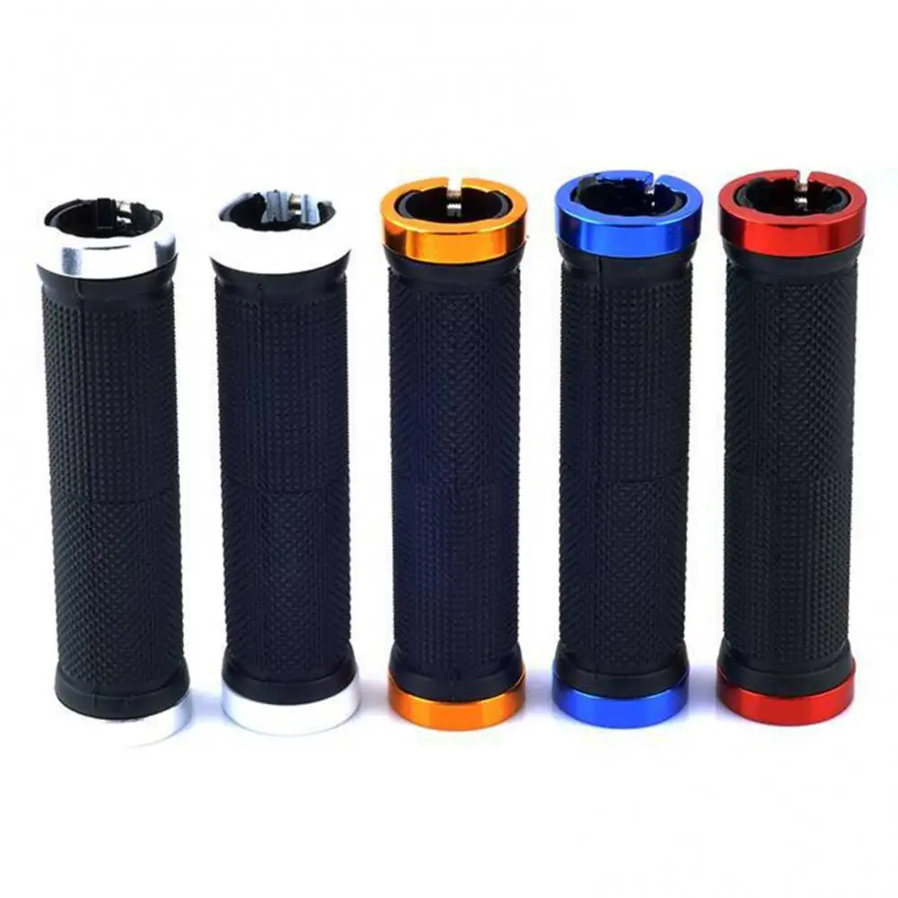 2Pcs Mountain Road Cycling Bike Bicycle MTB Handlebar Cover-Grips Smooth Soft Rubber Anti-slip Handle Covers Grip Lock Bar End