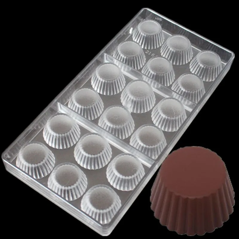 Flower Chocolate Bonbon Mold Polycarbonate Moon Star Chocolate Mould DIY PC Candy Tool