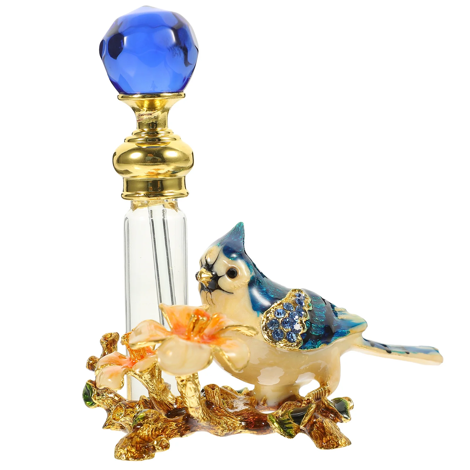 

Perfume Bottle Decorative Vintage Refillable Glass Essential Oil Holder Portable Fragrance Container Leakproof