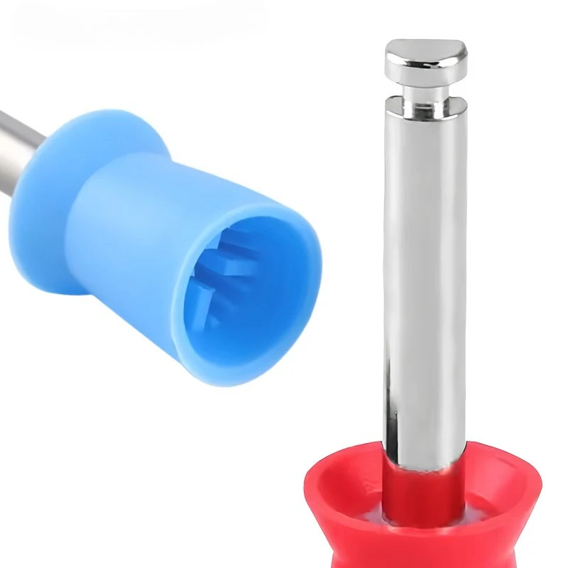 Dental Polishing Cup Disposable Dental Care Brush Head Latch Type Rubber Tooth Polish Brush Prophy Cup Dentistry Lab Materials