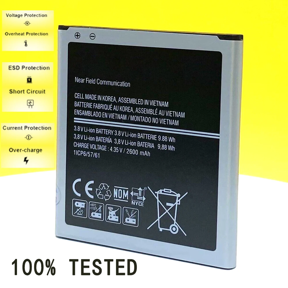 New Battery For Samsung Galaxy Grand J3 2016 J320F G5308W G530 G531 J5 2015 J2 Prime G532 EB-BG530CBE Mobile Phone