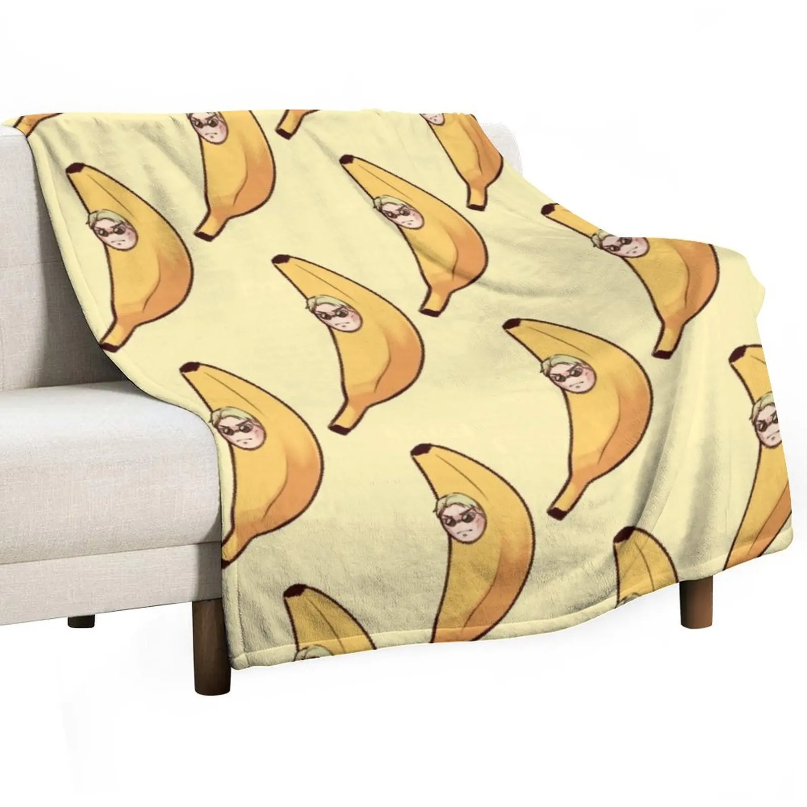 banana nanami Throw Blanket Modern Design Soft Blanket for Home Decor