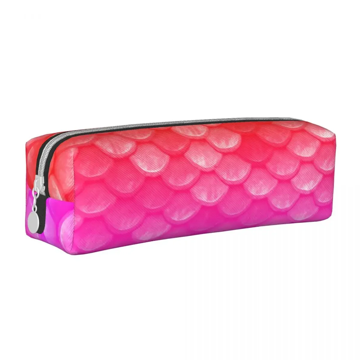 

Цветные весы, квадратный карандаш, фотография с эффектом омбре, кожаная коробка для девочек и мальчиков, ретро-чехол на молнии для ручек