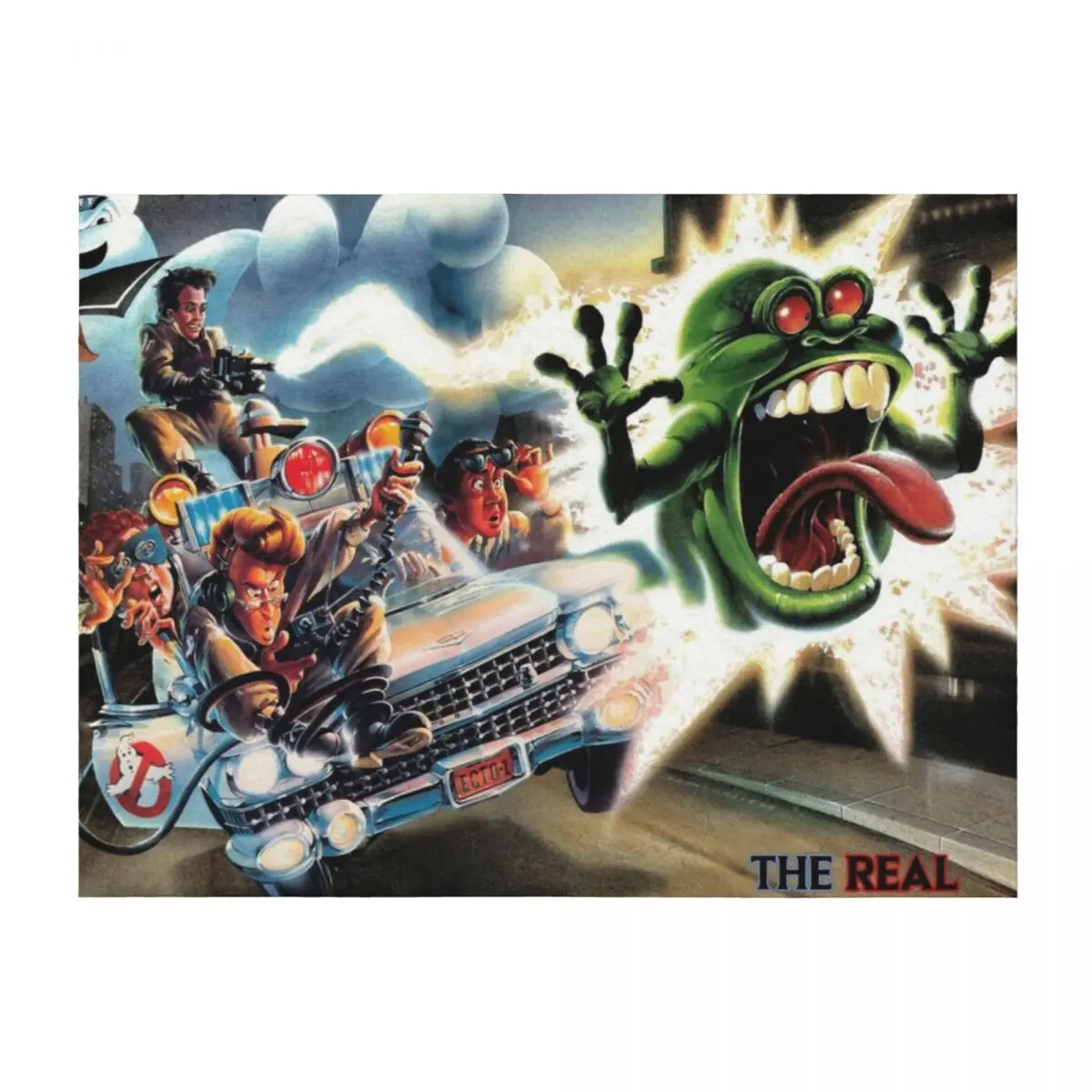 

The Real Ghostbusters Classic Artwork Throw Blanket Shaggy for babies Sofa Throw Hairys Blankets