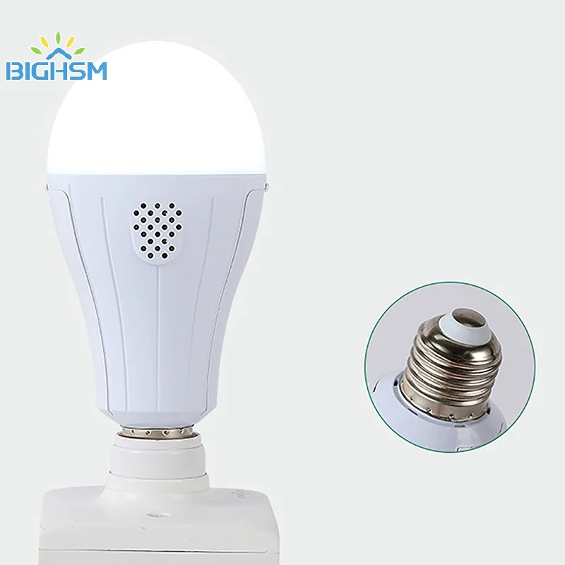 9W LED Emergency Bulb With Battery Rechargeable Automatic Intelligent Light Bulbs Home Power Camping Porch Garden Lamp