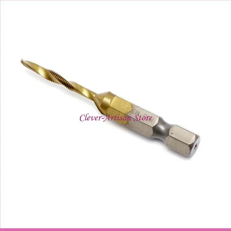

E06B 1PC Shank M3-M10 for Titanium Plated HSS Hand Screw Thread Metric Tap Drill
