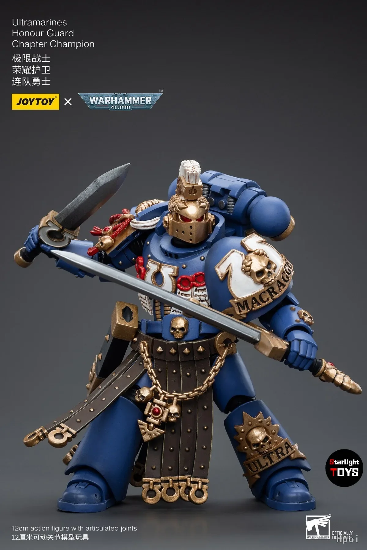 【24 Hours Delivery】JOYTOY 40K Ultramarines Honour Guard Chapter Championship Toy Model 1/18 Action Figure