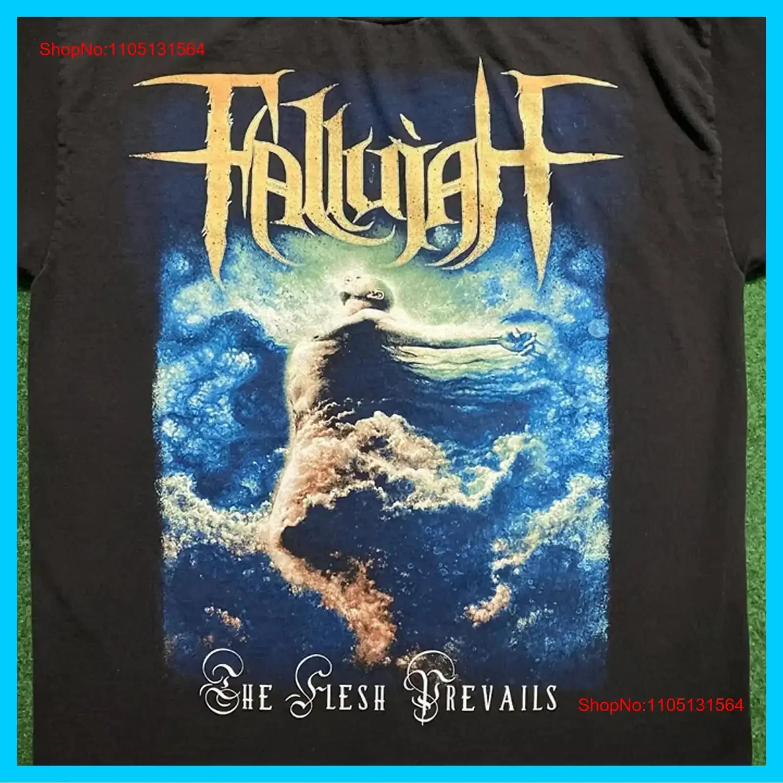Vintage Fallujah Band The Flesh Prevails T Shirt vintage Washed Casual Top For Everyday Wear Comfortable Breathable fashion