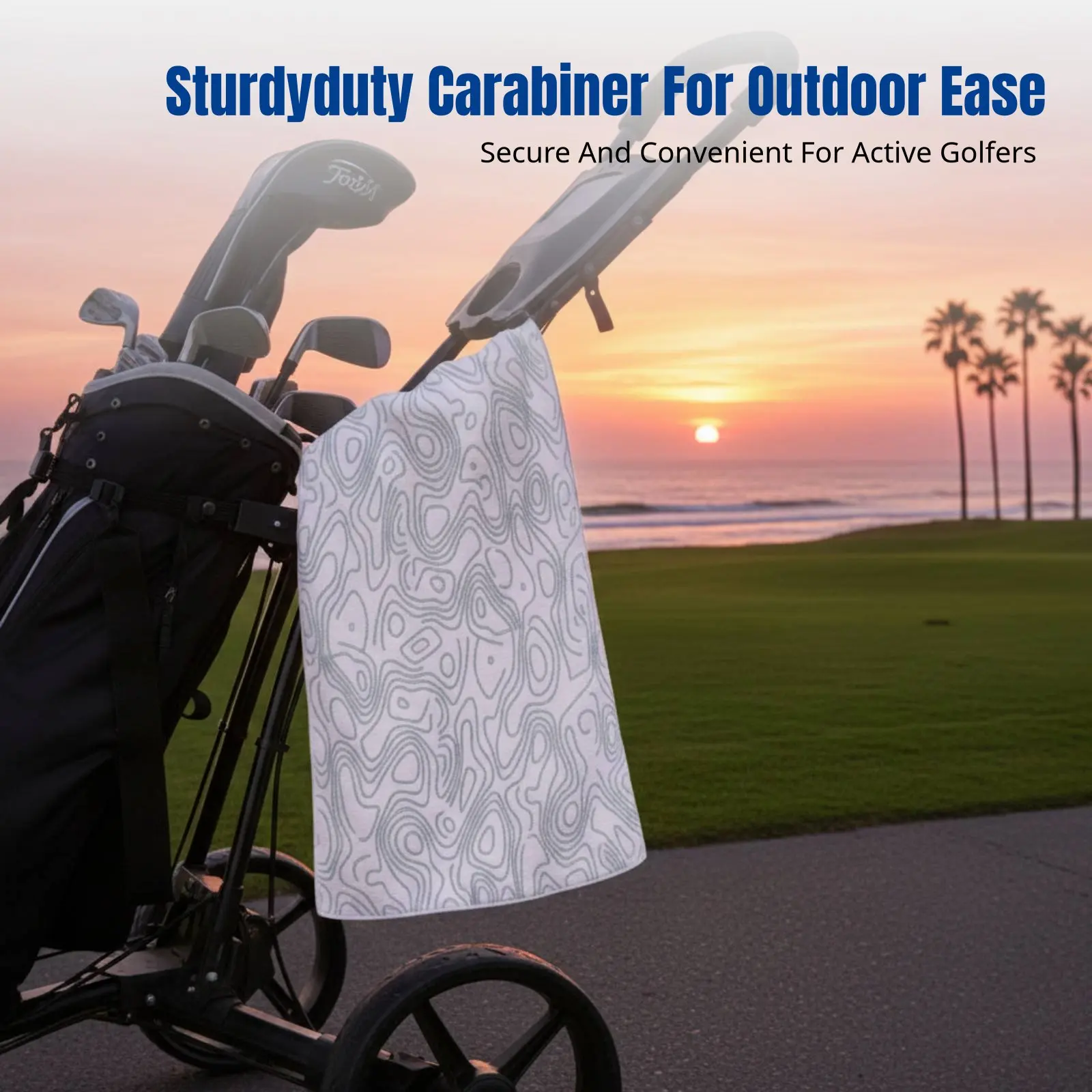 

Спортивное полотенце, микрофибра, быстросохнущее, с карабином, с пышным цветочным узором, спортивная салфетка для уборки