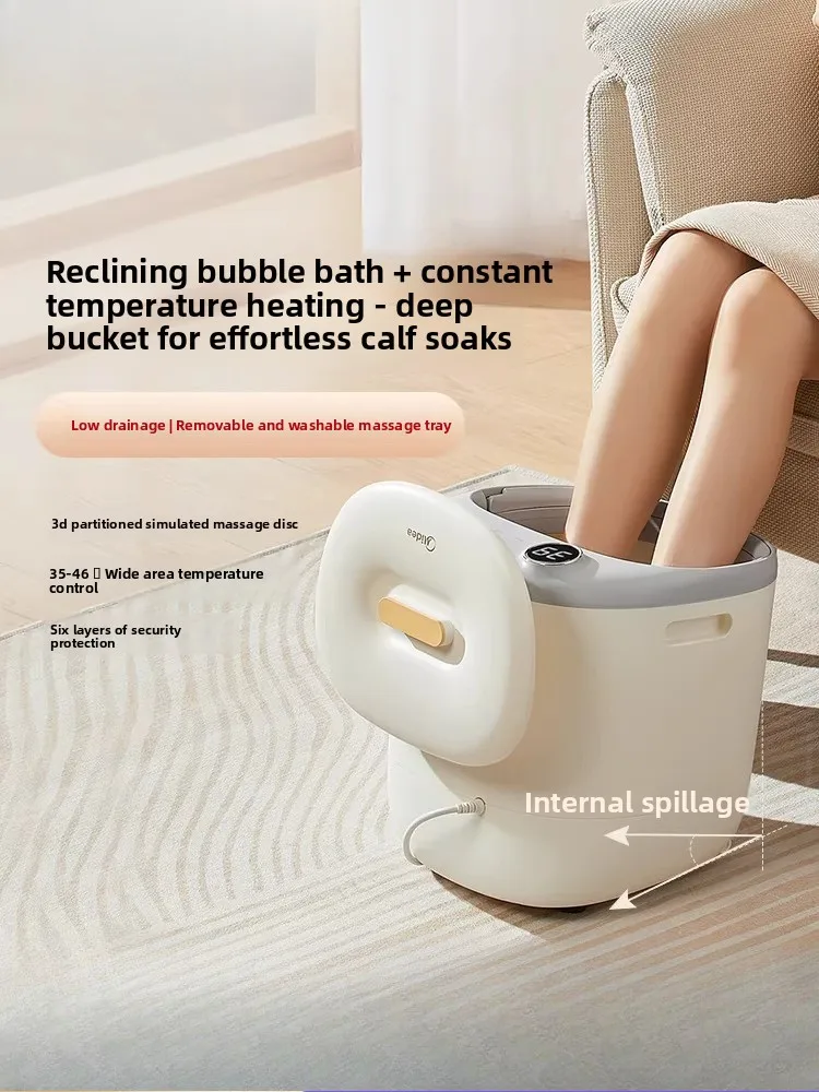 

Ванночка для ног с постоянным подогревом, электрическим массажем, для домашнего ухода, интеллектуальная, глубокая, с функцией поддержания температуры.