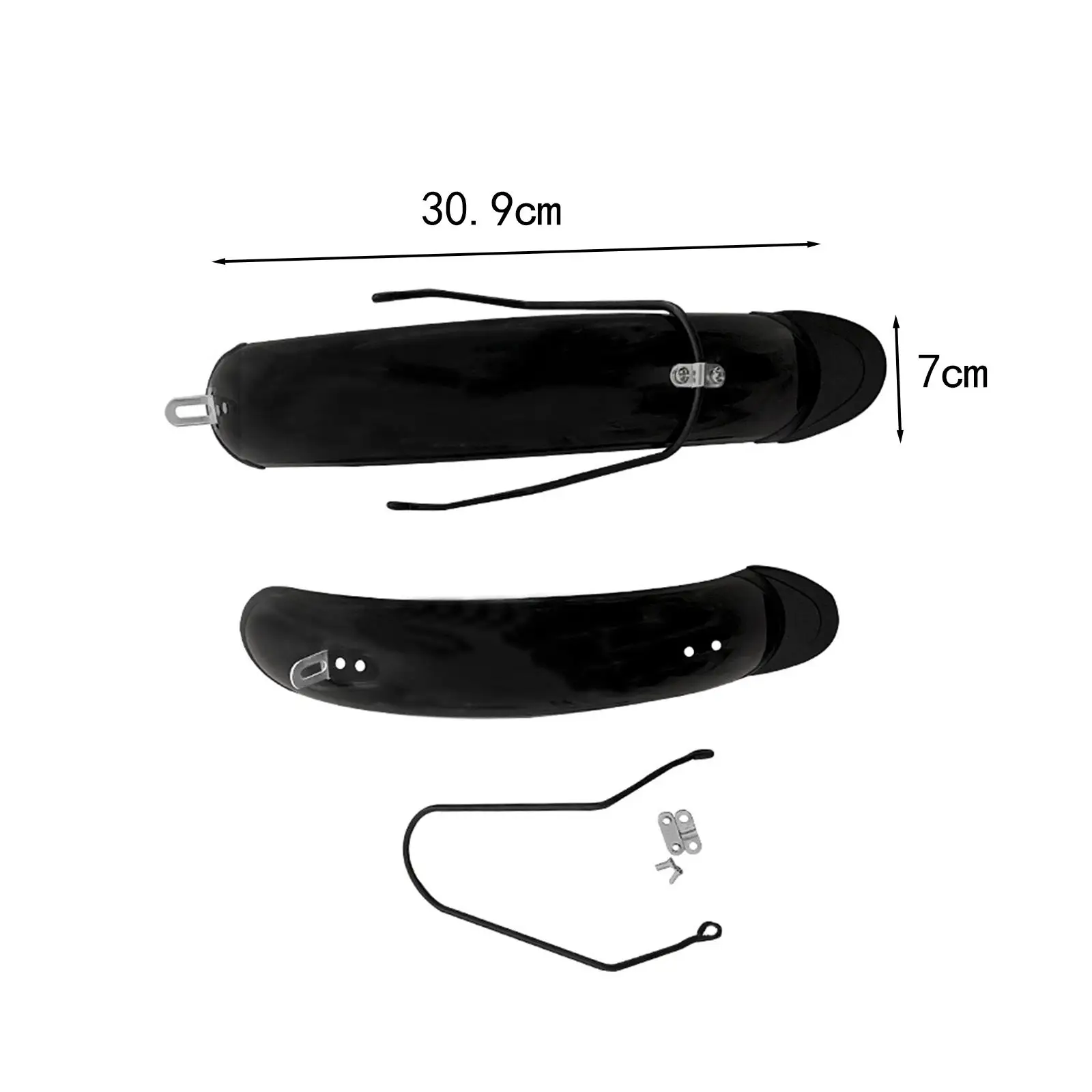 Front and Rear Fenders Wheel Fenders Practical Foldable Premium Electric Scooters Mudguard for 14 Inches Electric Scooters