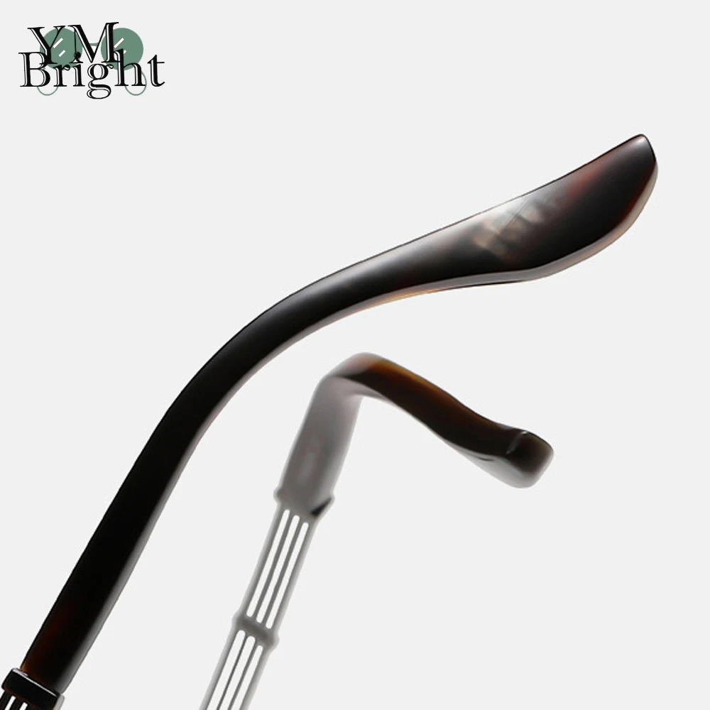 Occhiali da vista con montatura in titanio puro con corno di mucca naturale fatti a mano, occhiali da vista per miopia, occhiali da vista con montatura quadrata da lavoro