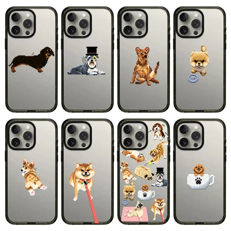 

Cute Puppy 2.5 Acrylic iPhone 12 13 14 15 16 Pro Max Protective Case with MagSafe