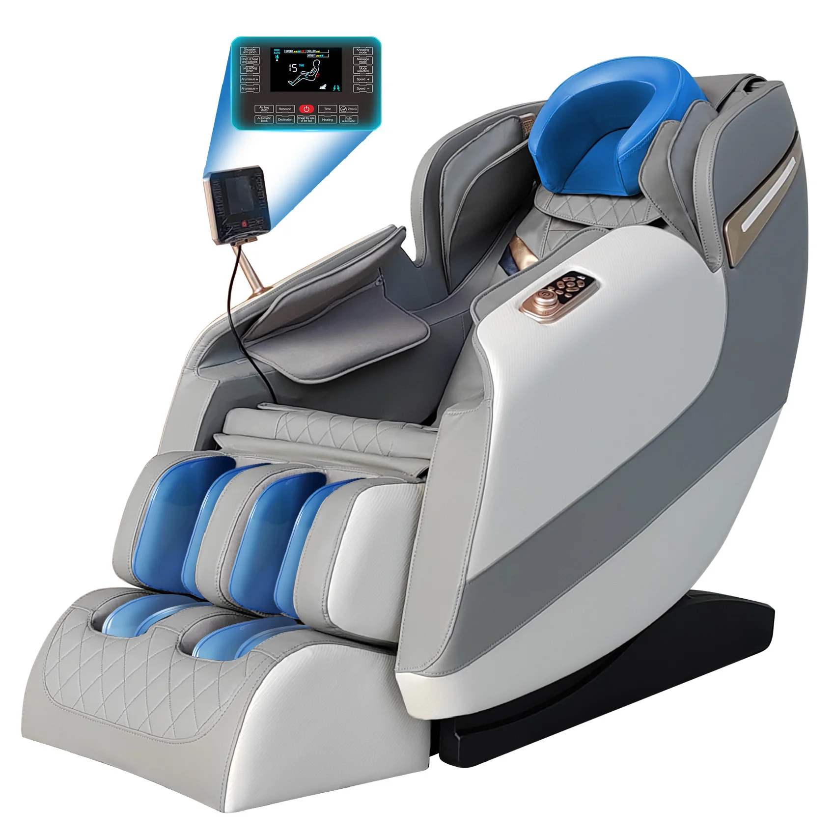 

Luxury low price Hifi Bluetooth music full body airbag zero gravity electric foot massage chair armchair massage products