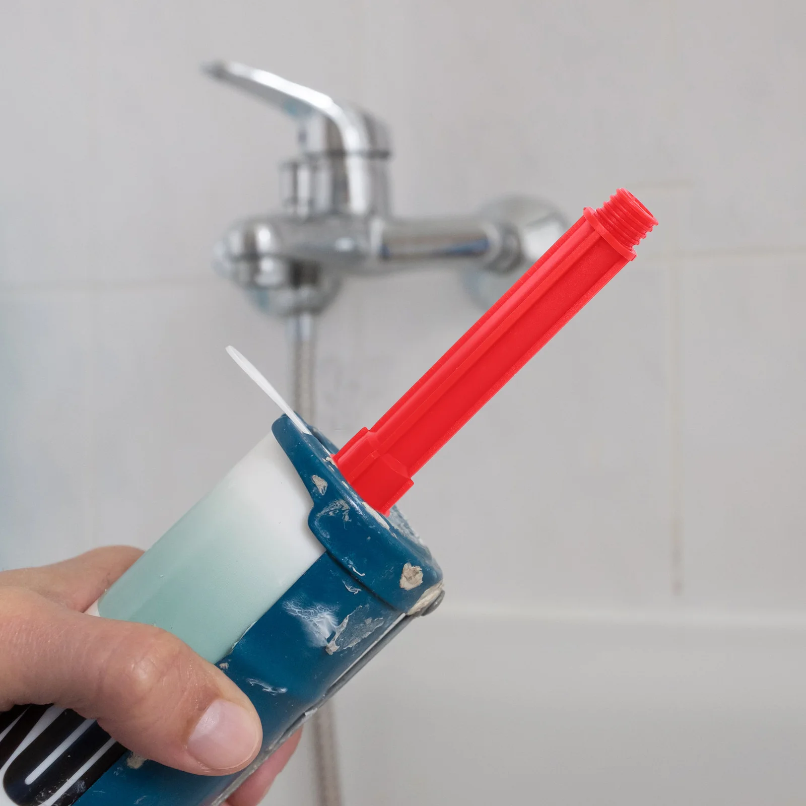 4개입 확장형 코킹 노즐 재사용 가능한 플라스틱 팁 창문 문 유리 접착제 적용 건설 액세서리