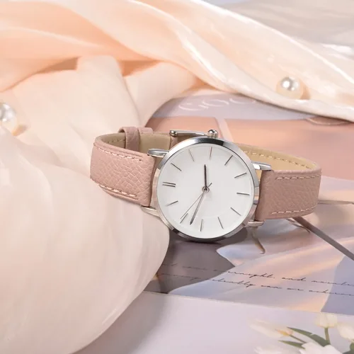 Imagen 2 del producto WOCCI Correa de reloj de cuero de grano superior 12 13 14 15 16 18 20 22 mm para mujer Correa de repuesto de liberación rápida con hebilla inoxidable